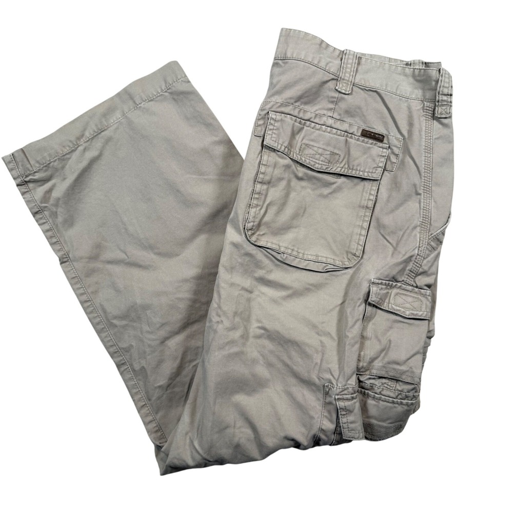 Eddie Bauer Mens Cargo Pants Size 36x30 Beige Outdoor Utility Casual